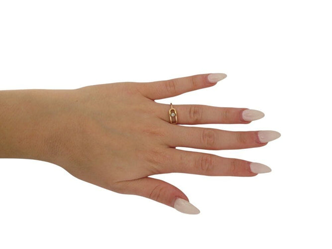 Bague 52 bague MESSIKA move uno gm 12390-pg t52 diamant 0.06ct en or rose 18k 58 Facettes 269167