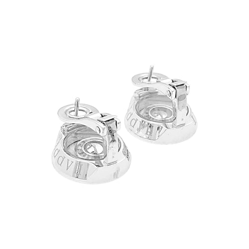Boucles d'oreilles Boucles d'oreilles Chopard, "Happy Spirit" or blanc, diamants. 58 Facettes 34893