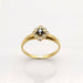 Bague 52 Bague or jaune, saphir, diamants 58 Facettes