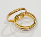 56 Cartier Ring - Trinity Three Gold Ring 58 Facettes