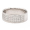 Bague 53 Bague demi alliance Or blanc Diamant 58 Facettes 2303326CN