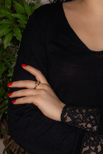 Bague 56.5 Bague Or rose, Or blanc Diamant 58 Facettes 4815715CN