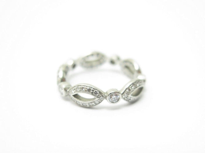 Bague 50 bague TIFFANY & CO t 50 en platine & 65 diamants platinium 58 Facettes 224720