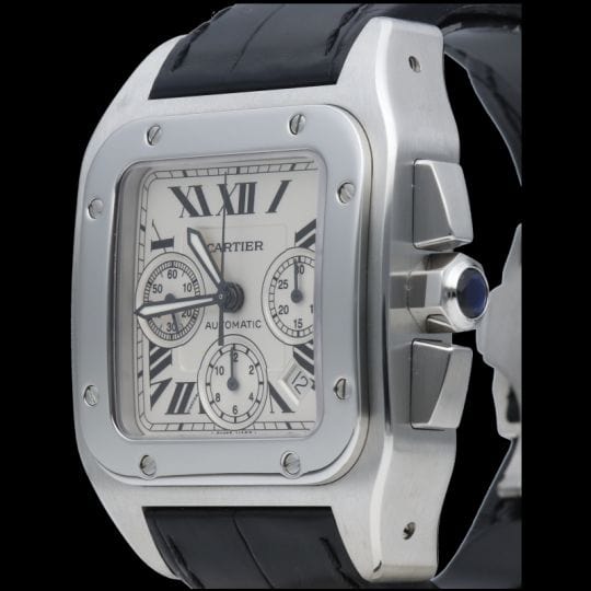 Montre Cartier Montre Santos 100 Xl Chronograph 58 Facettes MT41290