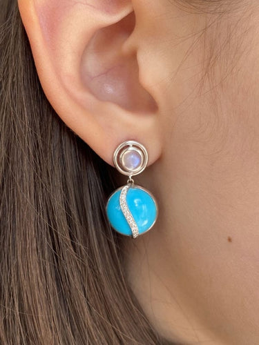 Boucles d'oreilles Boucles d’oreilles en or blanc 58 Facettes