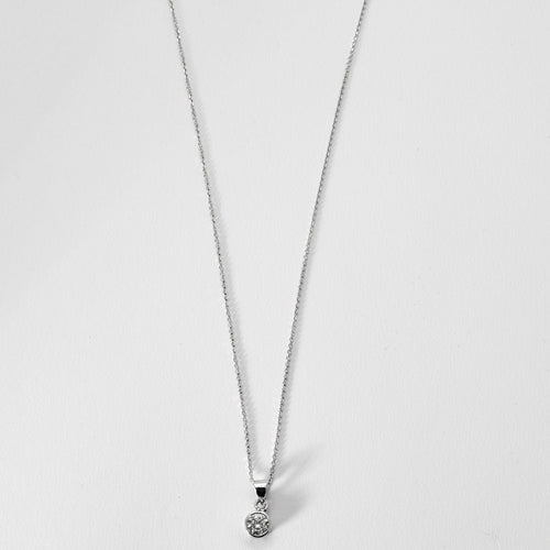 Pendentif PENDENTIF DIAMANT OR BLANC 58 Facettes M8842 M8845