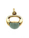 Pendentif POMELLATO. Collection "Luna", pendentif or jaune et aigue-marine 58 Facettes