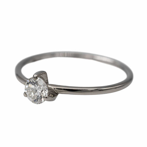 Bague 51.5 Bague Solitaire Or blanc Diamant 58 Facettes 2709643CN