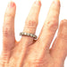 Bague 51.5 Bague sans fin design classique période 1930-1935 en or 18 kt avec diamants 58 Facettes Q73B (921)