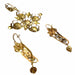 Earrings Set of brooch and pendants with gold pearls 58 Facettes Q43B
