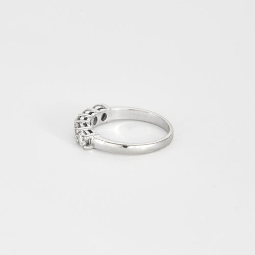 Bague 53 Bague jarretière 5 diamants 58 Facettes