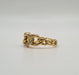 Ring 54.5 18 carat yellow gold ring set with diamonds 58 Facettes