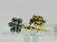 Boucles d'oreilles Boucles d'oreilles vintage en or et diamants – Motif floral 58 Facettes 50332
