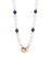 Collier DINH VAN Collier menottes R10 perles  & lapis lazuli 58 Facettes 1204.7