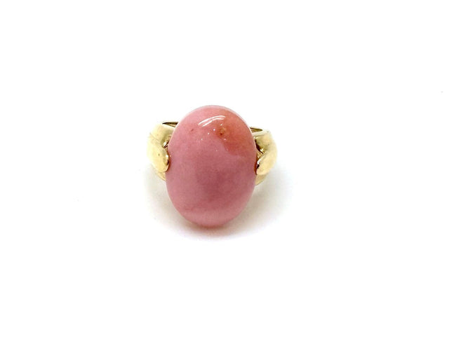 Bague or jaune et corail