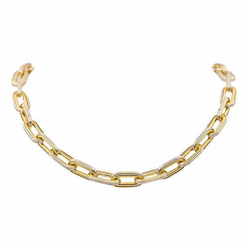 Collier Collier Or jaune, Or blanc 58 Facettes 4651186CN