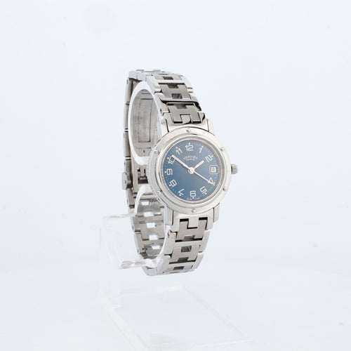 Bracelet Hermès Cape Cod - Cadran bleu arabe - SM 58 Facettes