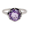 Bague solitaire Art Déco platine et améthyste 58 Facettes A05353