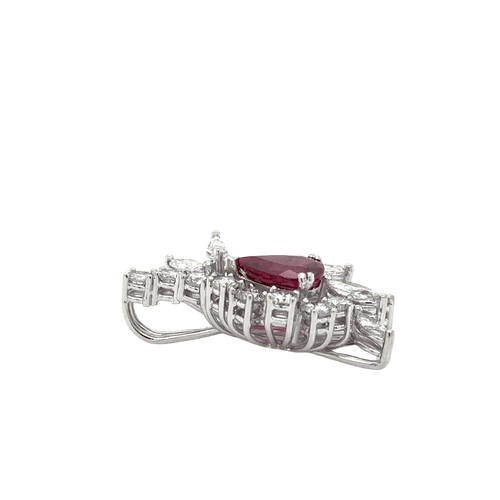 Pendentif Pendentif Cocktail Or Blanc - Rubis et Diamants 58 Facettes 1.0002595/6