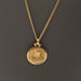 Gold scapular medal chain necklace with scapular medal 58 Facettes E360380