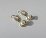 Boucles d'oreilles Boucles d’oreilles pendantes Art Déco perle diamants or bicolore 58 Facettes