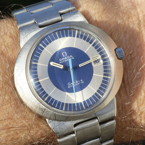 Montre Omega - Montre Genève Dynamic automatique acier, 1969 58 Facettes