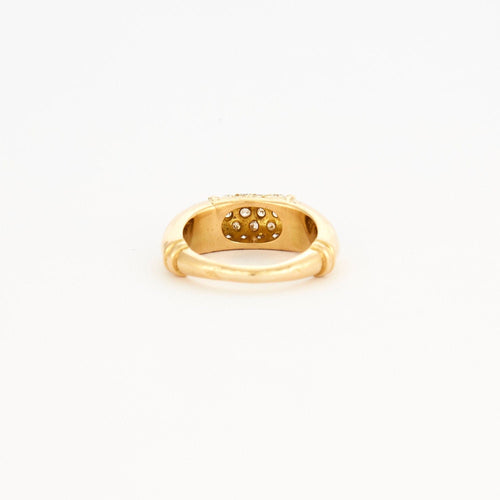 Bague 51 Bague diamants jonc or jaune 58 Facettes