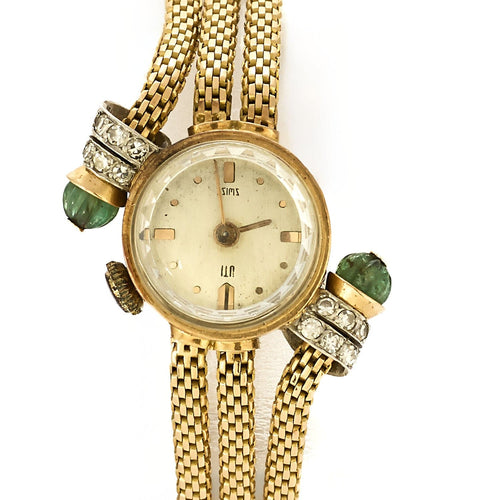 Montre Montre ancienne UTI en or jaune 58 Facettes