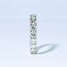 Bague 55 Alliance Américaine or blanc diamants 58 Facettes 240 565