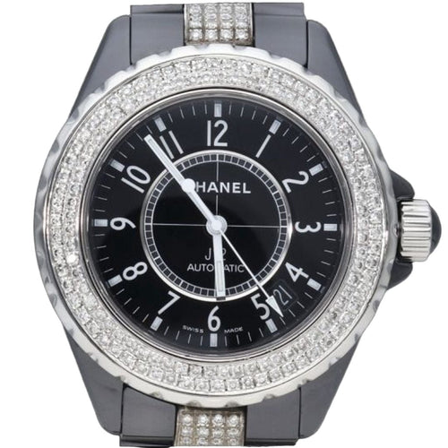Montre Chanel Montre J12 38Mm Automatique Diamonds 58 Facettes MT41555