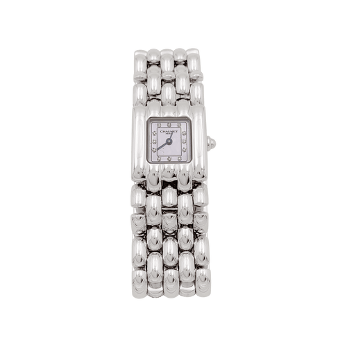Montre Montre Chaumet modèle "Khésis" en acier, nacre. 58 Facettes 34614