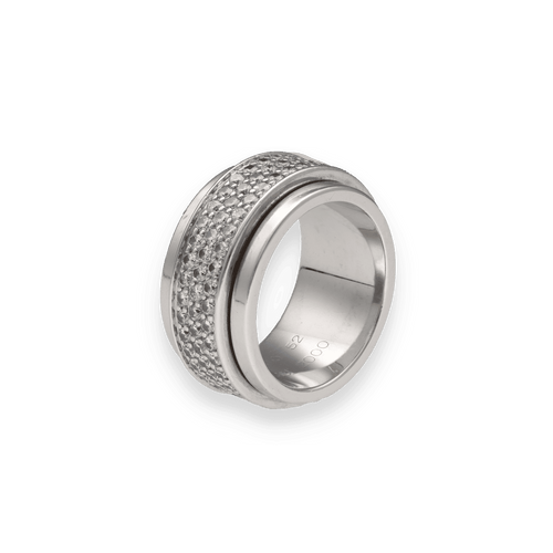 Bague 52 Alliance Piaget Possession en or gris 18k sertie de 120 diamants – Vers 2000 – Taille 52 58 Facettes