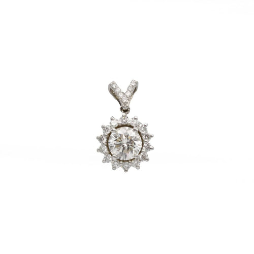 Pendentif Pendentif - Or blanc et diamants 58 Facettes 1141