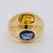 Bague 52 Bague Double Jonc, Or 18 Carats, Saphirs Jaune et Bleu Naturels - Vintage 58 Facettes 381