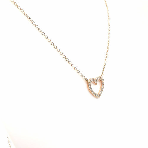 Collier Collier en or rose & diamants 58 Facettes