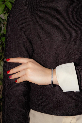 Bracelet Bracelet Jonc Or blanc Diamant 58 Facettes 4672915RV