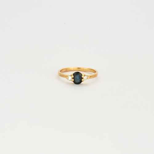 Bague 46 Bague saphir 2 diamants 58 Facettes LP578