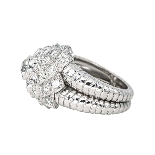 Bague 53 Bague Cocktail Or blanc Diamant 58 Facettes 4387256CN