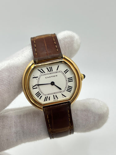 Montre Cartier Ellipse Grand Modèle 58 Facettes