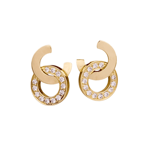 Boucles d'oreilles Boucles d'oreilles Piaget "Possession" or rose, diamants. 58 Facettes 34495