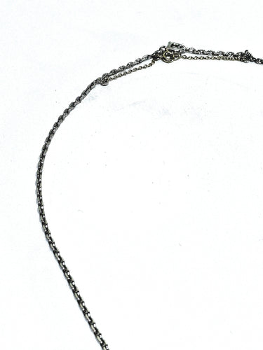 Collier Chaîne maille forçat en or blanc 18 carats 58 Facettes