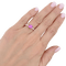 Bague 52 Bague TIFFANY & CO, "Novo" platine, saphir rose et diamants. 58 Facettes 34529