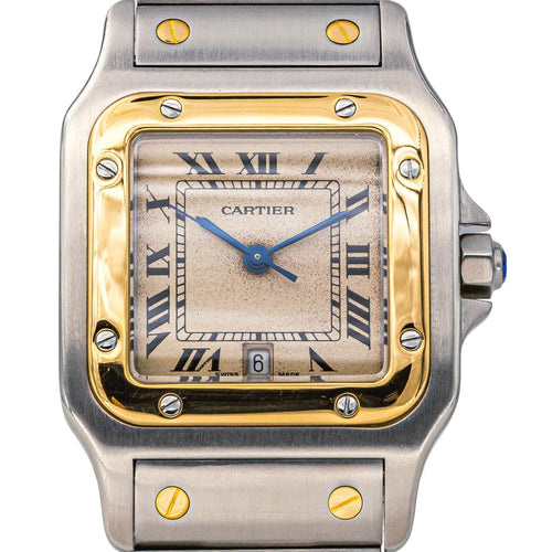 Montre Cartier Montre Santos Acier, Or jaune 58 Facettes 4258443CN
