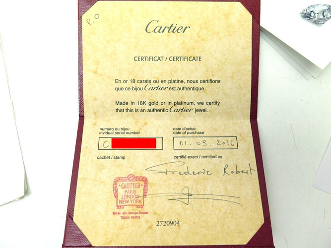 Boucles d'oreilles boucles d'oreilles puces CARTIER c en or rose diamant 0.48ct s 58 Facettes 270984