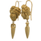 Boucles d'oreilles Boucles d'oreilles en or avec camées de lave antiques 58 Facettes 7604