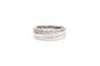 Bague Contemporaine en or blanc 18 carats sertie de diamants "taille" brillant (+-0.15ct)