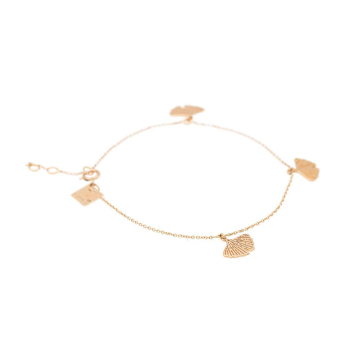 Bracelet Ginette NY Bracelet Gingko Or rose 58 Facettes 2682448CN