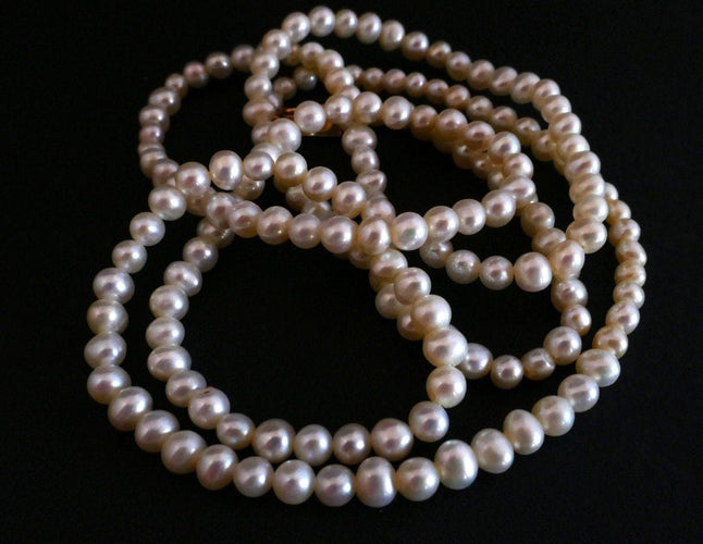 Collier Sautoir de Perles de Culture, fermoir Or 58 Facettes