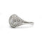 Bague 57 Bague dôme art deco or blanc 750 et diamants 58 Facettes 1320