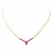 Collier Collier Or jaune Rubis 58 Facettes 4190789CN